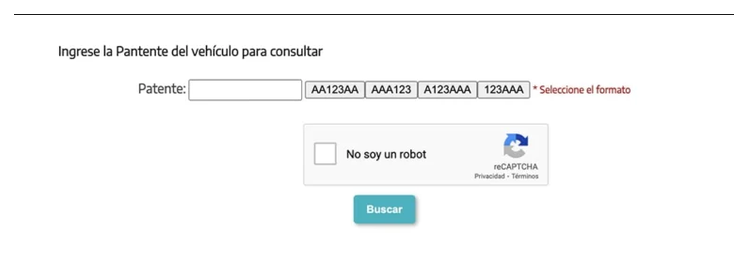 Paso 2 para consultar o cambiar el turno de la VTV en San Justo